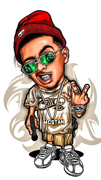 Mc Stan Illustration, mc stan, illustration, rapper, editing, music, hip hop, HD phone wallpaper