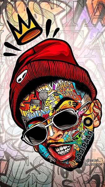 Mc Stan Sticker Face Edit, mc stan, sticker, face, edit, rapper, hip hop, pose, HD phone wallpaper