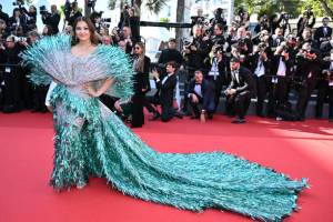 cannes france aishwarya rai attends the kinds of kindness red carpet at the 77th annual