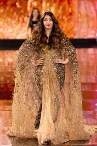 paris france aishwarya rai walks the runway during le dC3A9filC3A9 lorC3A9al paris walk your worth