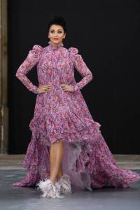 paris france aishwarya rai walks the runway during the le defile loreal paris show as part of
